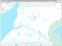 Bristol Bay Wall Map Premium Style